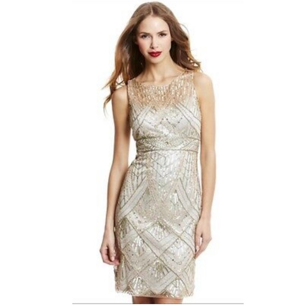 SUE WONG Cocktail Beaded Sequin.